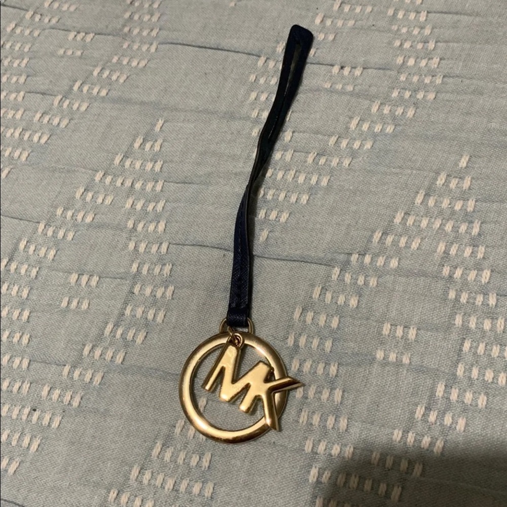 Michael Kors bag charm navy blue